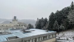 今年度初めての積雪になりそうです