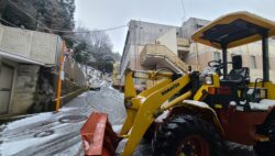 しっかり除雪されています！