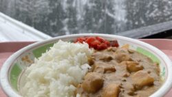 雪見カレーでスキー場気分⛄️