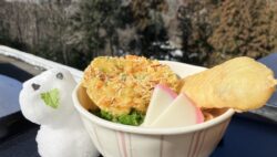 讃岐うどん〜天ぷらと雪だるまを添えて〜